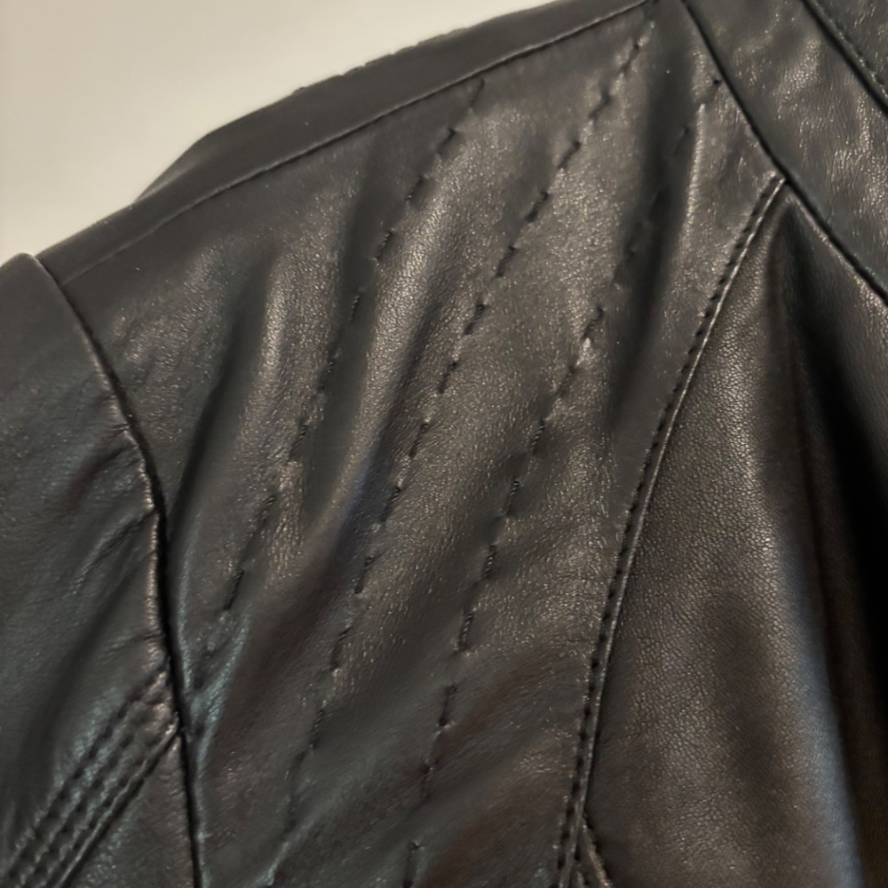 Quince Leather Stand-Collar Jacket XL - Picture 7 of 9